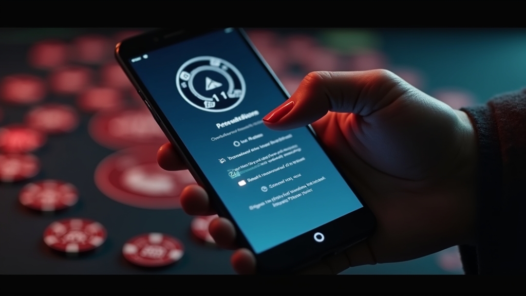 Instalacja aplikacji kasynowej na telefonie z komunikatem o uprawnieniach