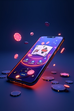 Smartfon z aplikacją casino Lazybar